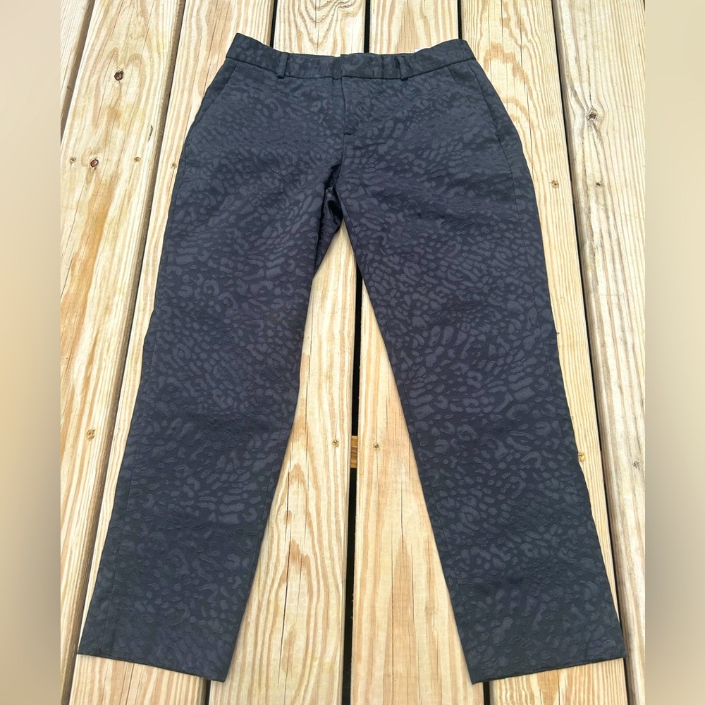 Banana Republic Womens Avery Fit‎ Black Textured Dress Pants Sz 4 Petite